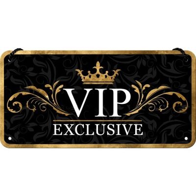 Hanging sign 10x20 cm. Achtung VIP Exclusive