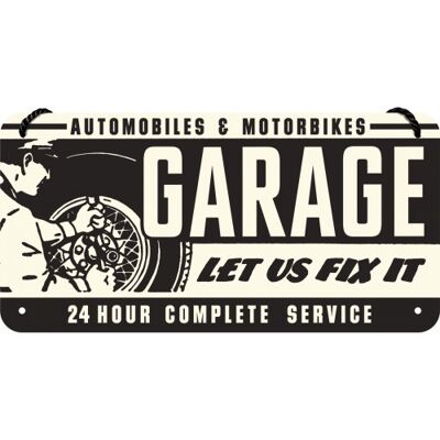 Hanging sign 10x20 cm. Best Garage Garage