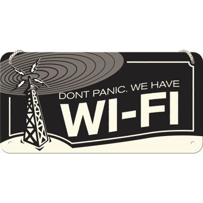 Hanging sign 10x20 cm. WI-FI connection
