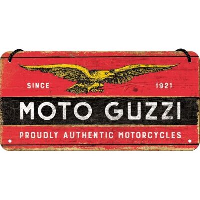 Letrero colgante 10x20 cms. Moto Guzzi Moto Guzzi - Logo Wood