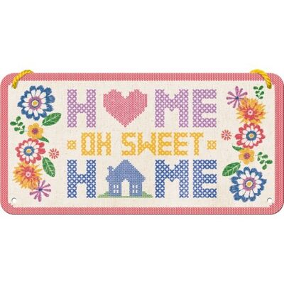 Letrero colgante 10x20 cms. Home & Country Home Sweet Home