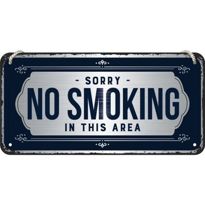 Hanging sign 10x20 cm. Achtung Sorry, No Smoking