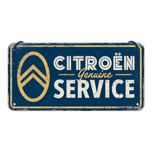 Letrero colgante 10x20 cms. Citroen - Genuine Service