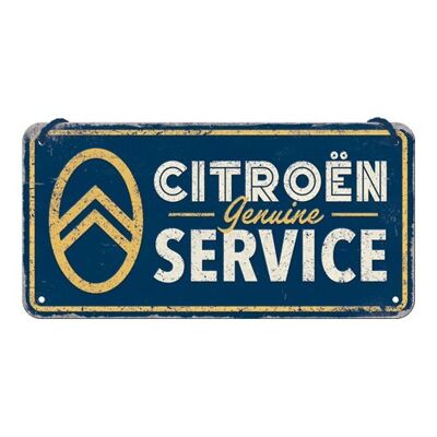 Panneau suspendu 10x20 cm. Citroën - Service Authentique