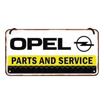 Panneau suspendu 10x20 cm. Opel-Pièces & Service 1