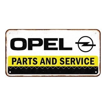 Panneau suspendu 10x20 cm. Opel-Pièces & Service 2