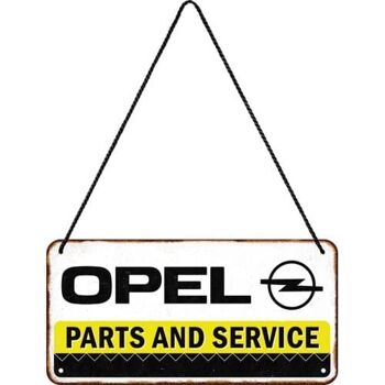 Panneau suspendu 10x20 cm. Opel-Pièces & Service 3