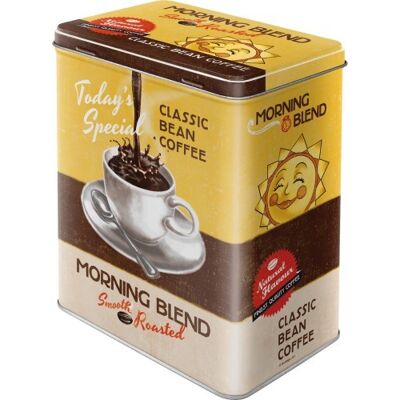 Caja de metal L 10x14x20 cms. Coffee & Chocolate Morning Blend