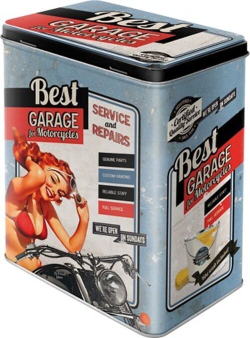 Caja de metal L 10x14x20 cms. Best Garage - Blue