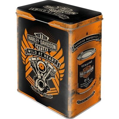 Metal box L 10x14x20 cm. Harley-Davidson - Wild At Heart