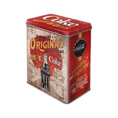 Boîte métal L - Coca-Cola Profitez de l'original