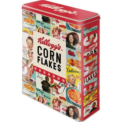 XL metal box -Kellogg's - Corn Flakes Collage