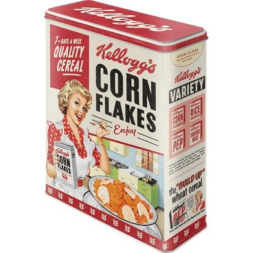 Caja de metal XL -Kellogg's - Corn Flakes Quality Cereal