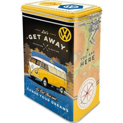 Caja superior con clip - Volkswagen VW Bulli - Let's Get Away