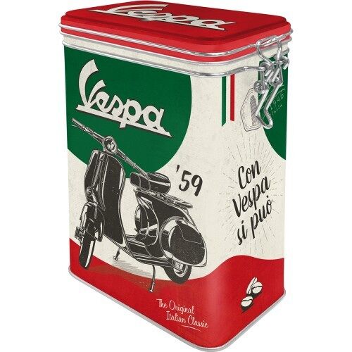 Caja superior con clip -Vespa - The Italian Classic
