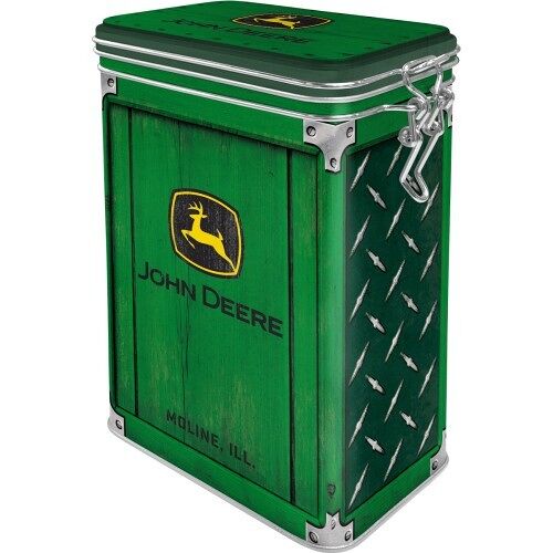 Caja superior con clip 7,5x11x17,5 cms. John Deere - Diamond Plate Green