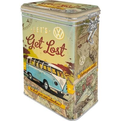 Caja superior con clip 7,5x11x17,5 cms. Volkswagen VW Bulli - Let's Get Lost