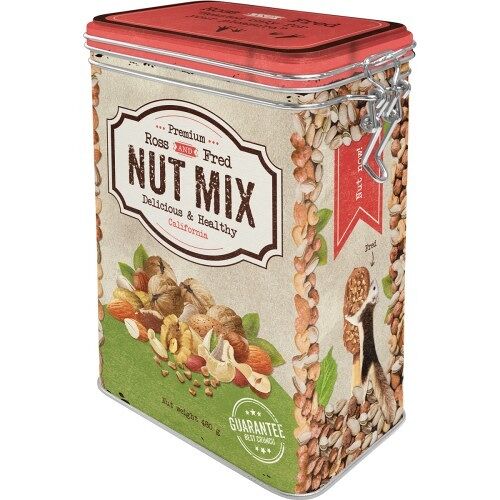 Caja superior con clip 7,5x11x17,5 cms. Home & Country Nut Mix