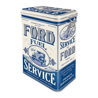 Obere Box mit Clip 7,5 x 11 x 17,5 cm. Ford-Tankstelle