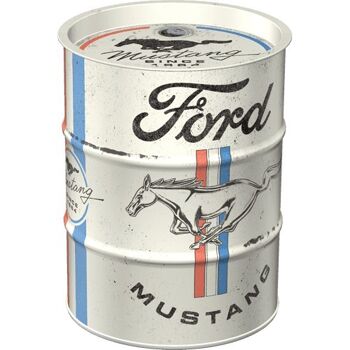 Tirelire tonneau Ford Mustang - Logo Horse & Stripes 2