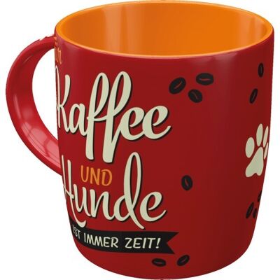 Becher PfotenSchild - Kaffee und Hunde