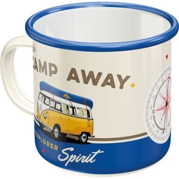 Tasse en émail Volkswagen VW Bulli - Let's Camp Away 1