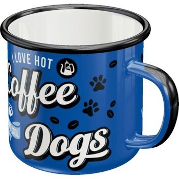 Mug émaillé PfotenSchild - Hot Coffee & Cool Dogs 3