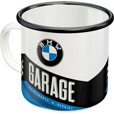 Emaillebecher BMW - Garage