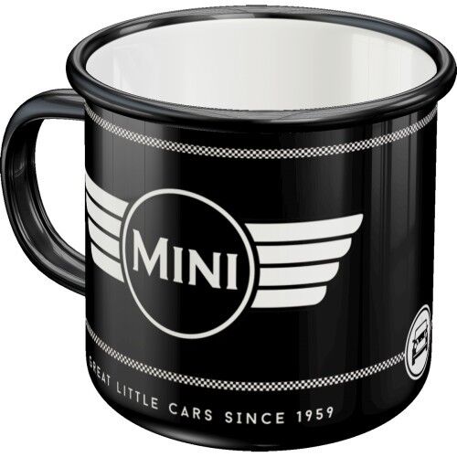 Tazza Smaltata Mini Mini - Logo Nero