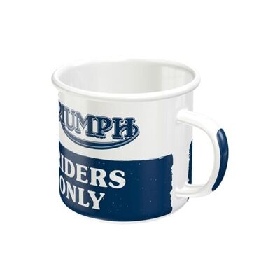 Taza esmaltada Triumph - Riders only