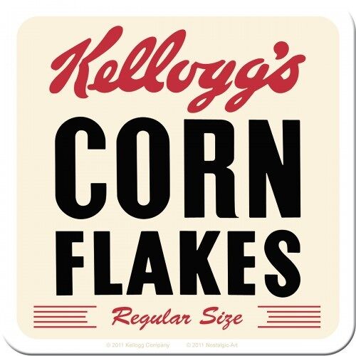 Posavasos 9x9 cms. Kellogg's Kellogg's Cornflakes Retro Package
