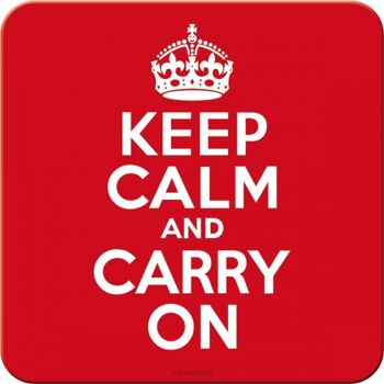 Sous-verres 9x9 cm. Achtung Keep Calm and Carry