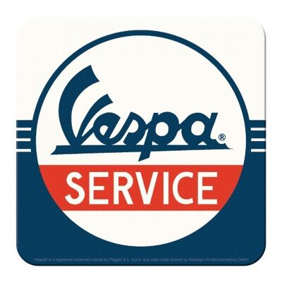Sous-verres 9x9 cm. Vespa-Service