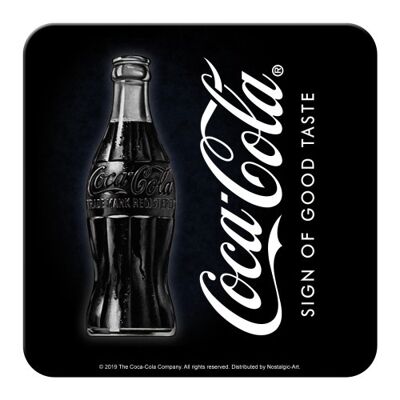 Untersetzer 9x9 cm. Coca-Cola - Zeichen des guten Geschmacks