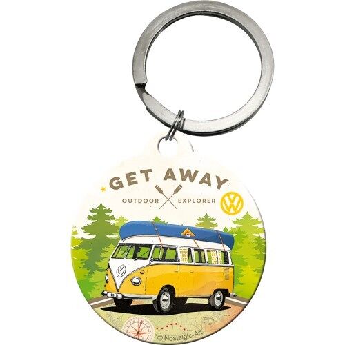 Llavero redondo Volkswagen VW Bulli - Let's Get Away