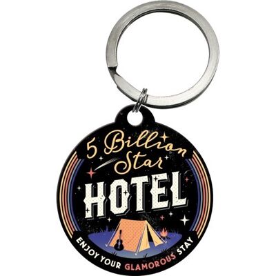 Outdoor & Activities 5 Billion Star Hotel Round Keychain