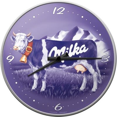 Horloge murale 31 cm. Milka Kuh