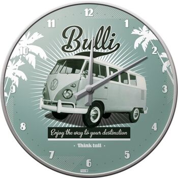 Horloge murale 31 cm. VW Rétro Bulli