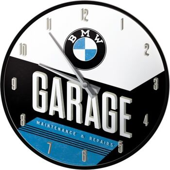 Horloge murale 31 cm. Garage BMW