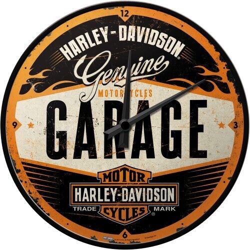 Reloj de pared 31 cms. Harley-Davidson Garage