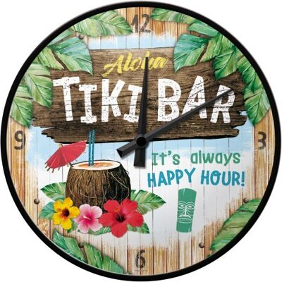 Reloj de pared 31 cms. Open Bar Tiki Bar