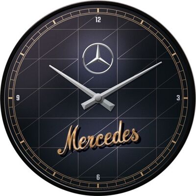 Wanduhr 31 cm. Mercedes-Benz Mercedes-Benz - Silber & Gold