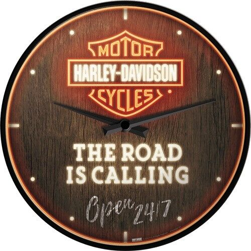 Reloj de pared 31 cms. Harley-Davidson - Road is Calling Neon