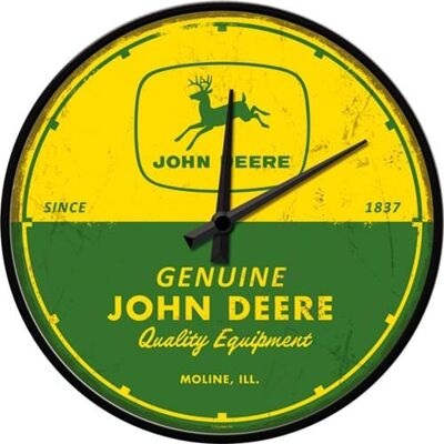 Reloj de pared 31 cms. John Deere - Genuine Quality Equipment
