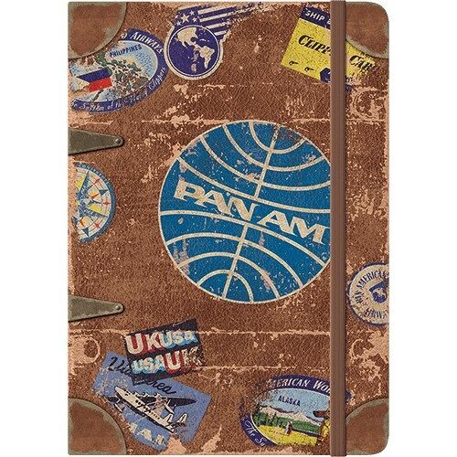 Cuaderno Notebook A5 Pan Am - Travel Stickers