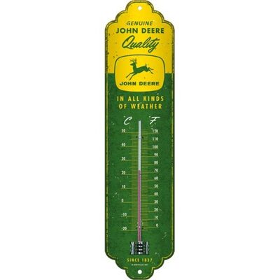 Thermometer 6.5x28 cm. John Deere - In all kinds of weather