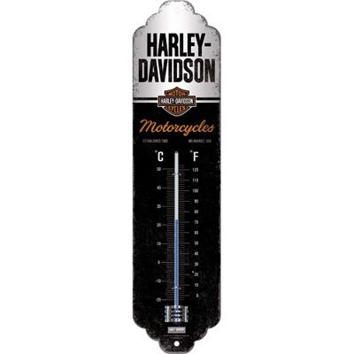 Thermomètre 6,5x28 cm. Harley Davidson - Motos