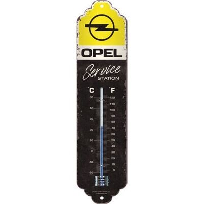 Termometro 6,5x28 cm. Opel - Stazione di servizio