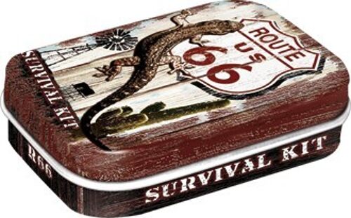 Cajita Mints 6x9,5x2 cms. Route 66 Desert Survival Kit