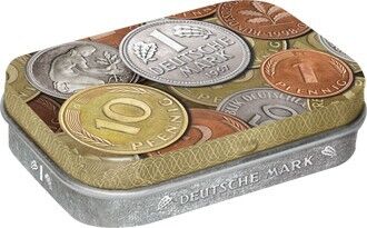 Scatola zecche 6x9,5x2 cm. D-Mark Munzen